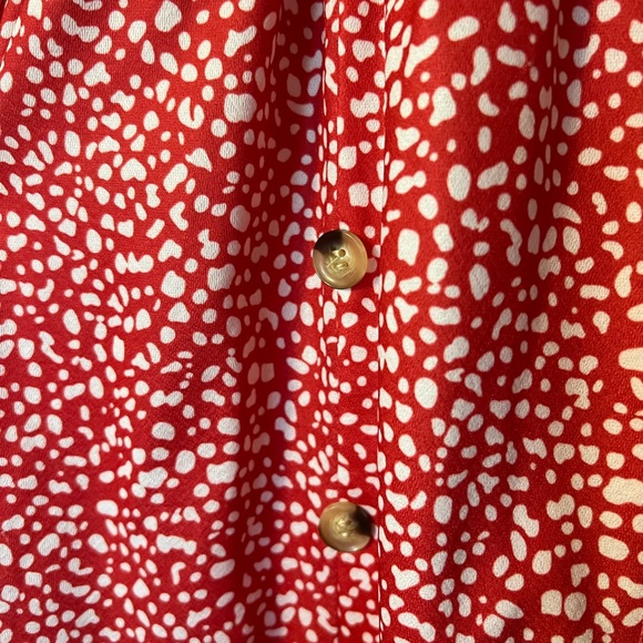 Small Amazon no brand v neck dress with pockets short sleeve buttons - Picture 8 of 10